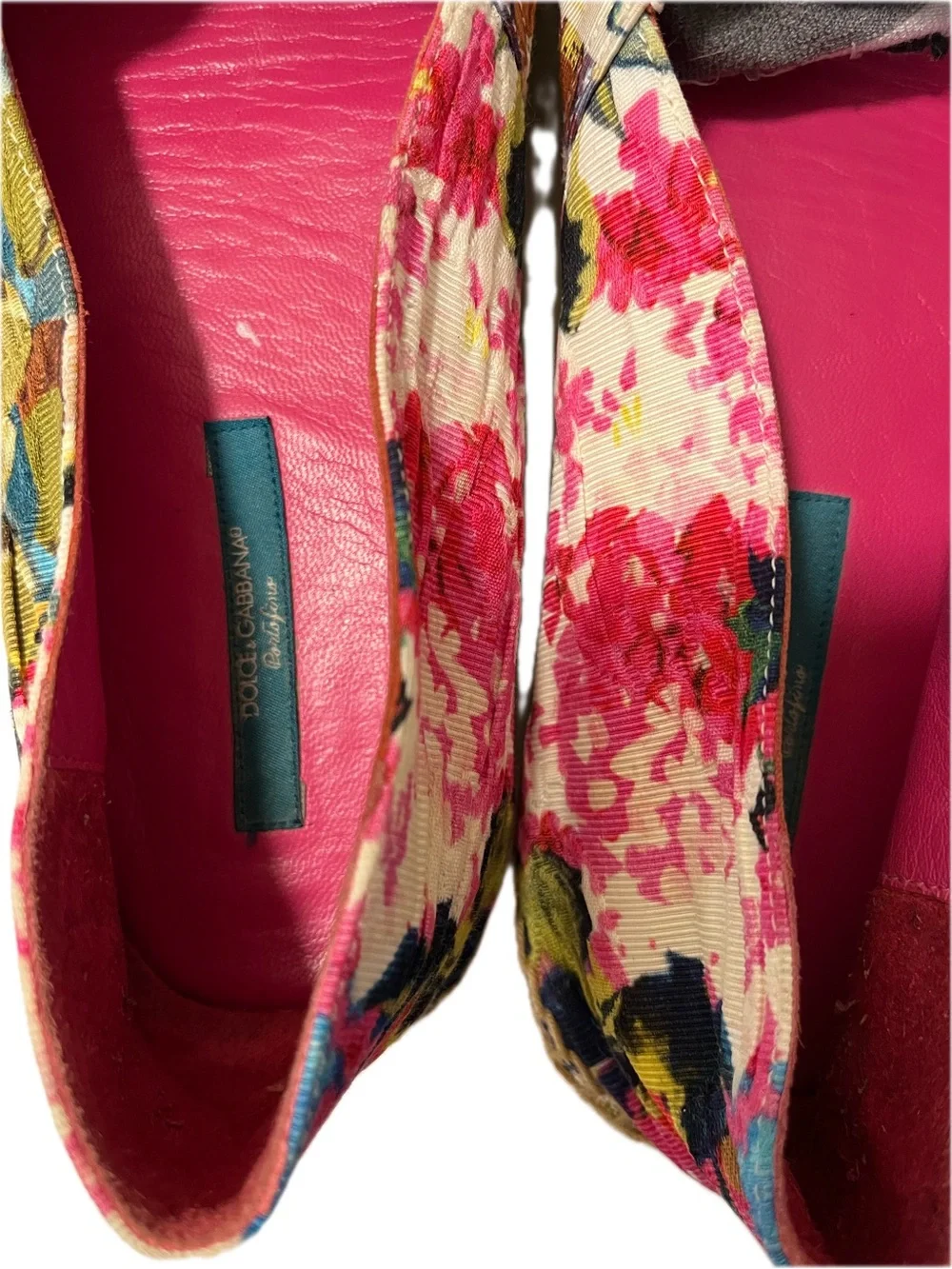 Dolce & Gabbana Floral Tropical Flar Espadrille Slip-Ons Sandals Santa Margheria